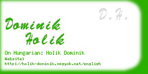dominik holik business card